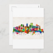 Houston Texas Skyline Feestdagenkaart (Voorkant / Achterkant)