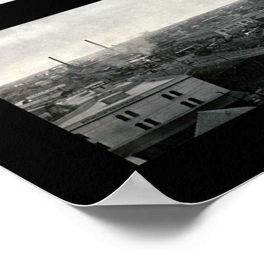 Houston Texas Skyline Foto 1909 Poster (Hoek)