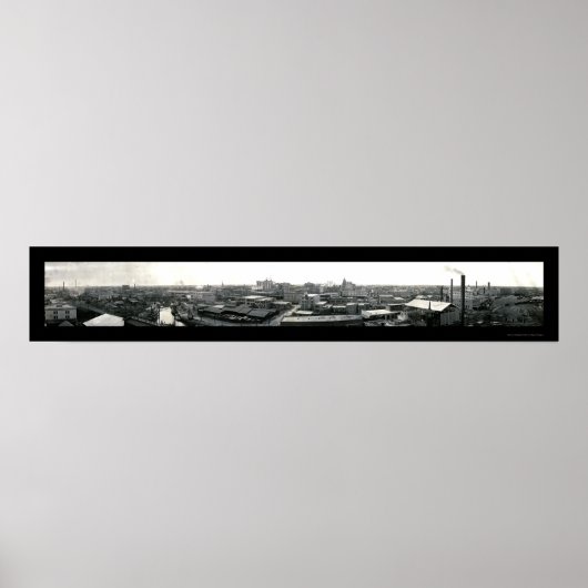 Houston Texas Skyline Foto 1909 Poster (Voorkant)