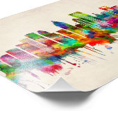 Houston Texas Skyline Foto Afdruk (Hoek)