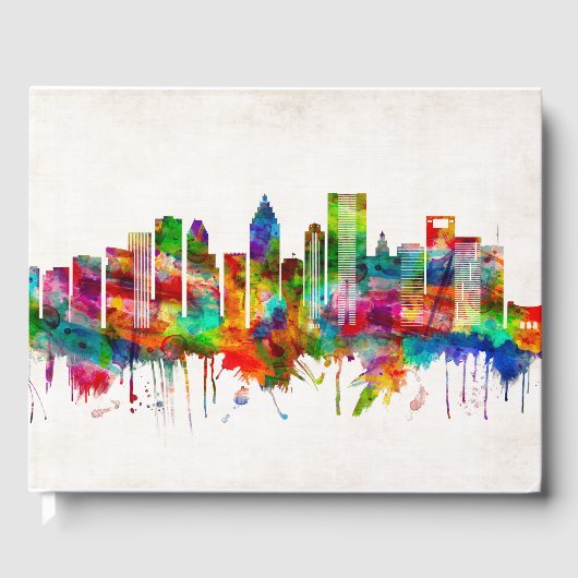Houston Texas Skyline Gastenboek (Voorkant)
