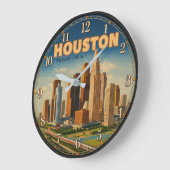 Houston Texas Skyline Grote Klok (Hoek)