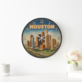 Houston Texas Skyline Grote Klok (Huis)