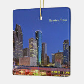 Houston, Texas skyline Keramisch Ornament (Links)
