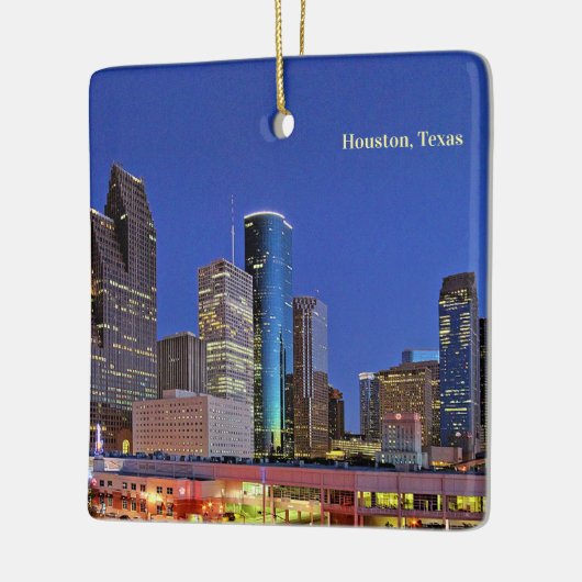 Houston, Texas skyline Keramisch Ornament (Links)
