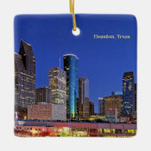 Houston, Texas skyline Keramisch Ornament (Voorkant)