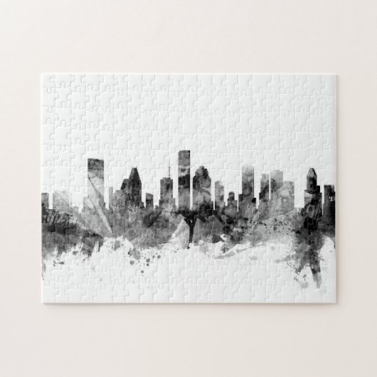 Houston Texas Skyline Legpuzzel (Horizontaal)
