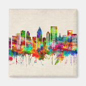 Houston Texas Skyline Magneet (Voorkant)
