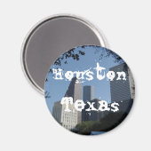 Houston Texas Skyline Magneet (Voorkant / Achterkant)