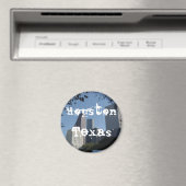 Houston Texas Skyline Magneet (Insitu (Vaatwasser))