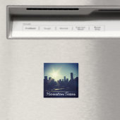 Houston Texas Skyline (magneet) Magneet (Insitu (Vaatwasser))