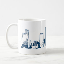 Houston, Texas Skyline, Marine - Line Art Koffiemok