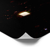 Houston, Texas skyline met vuurwerk Poster (Hoek)