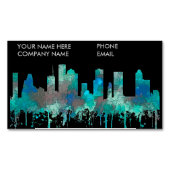 Houston, Texas Skyline - SG Oerwoud Magnetisch Visitekaartje (Voorkant)