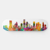 Houston Texas Skyline Skateboard (Horizontaal)