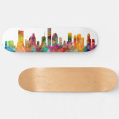 Houston Texas Skyline Skateboard (Horizontaal)