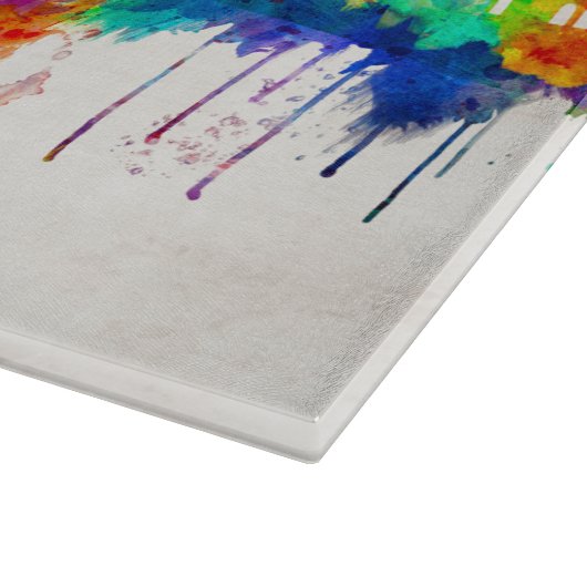 Houston Texas Skyline Snijplank (Hoek)