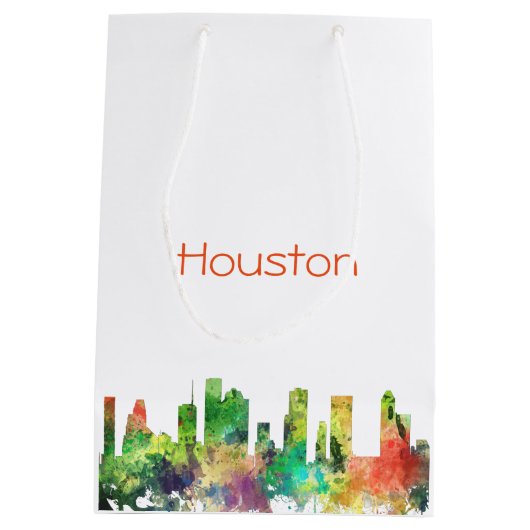 HOUSTON TEXAS SKYLINE SP - MEDIUM CADEAUZAKJE (Achterkant)