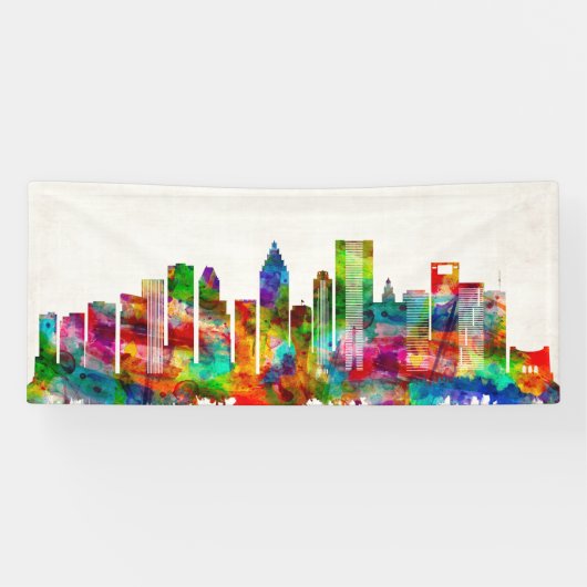 Houston Texas Skyline Spandoek (Horizontaal)