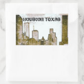 Houston Texas Skyline Stickers (Tas)