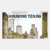 Houston Texas Skyline Stickers (Voorkant)