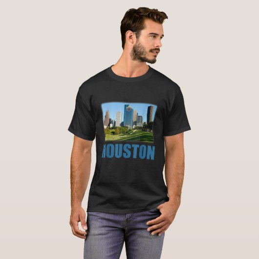 Houston Texas Skyline T-shirt (Voorkant volledig)
