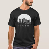 Houston Texas Skyline T-shirt (Voorkant)