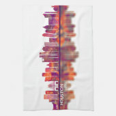 Houston Texas Skyline Theedoek (Verticaal)