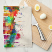 Houston Texas Skyline Theedoek (Quarter Fold)