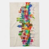 Houston Texas Skyline Theedoek (Verticaal)