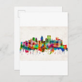 Houston Texas Skyline Uitnodiging Briefkaart (Voorkant / Achterkant)