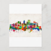 Houston Texas Skyline Uitnodiging Briefkaart (Voorkant)