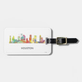 HOUSTON TEXAS SKYLINE WB1 - BAGAGELABEL (Voorkant horizontaal)