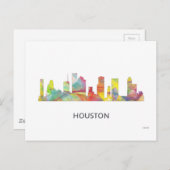 HOUSTON TEXAS SKYLINE WB1 - BRIEFKAART (Voorkant / Achterkant)