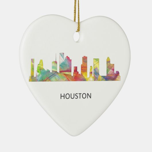 HOUSTON TEXAS SKYLINE WB1 - KERAMISCH ORNAMENT (Rechts)