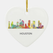 HOUSTON TEXAS SKYLINE WB1 - KERAMISCH ORNAMENT (Voorkant)