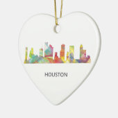 HOUSTON TEXAS SKYLINE WB1 - KERAMISCH ORNAMENT (Links)
