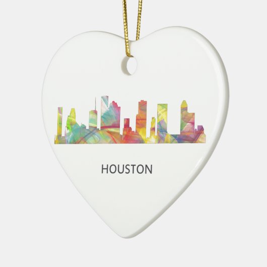 HOUSTON TEXAS SKYLINE WB1 - KERAMISCH ORNAMENT (Links)