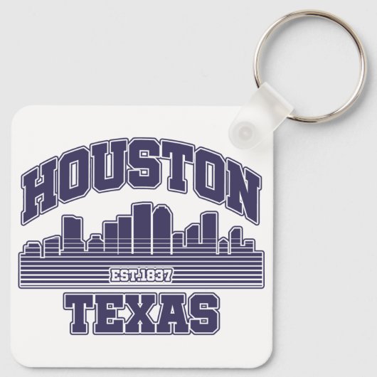 Houston, Texas Sleutelhanger (Achterkant)