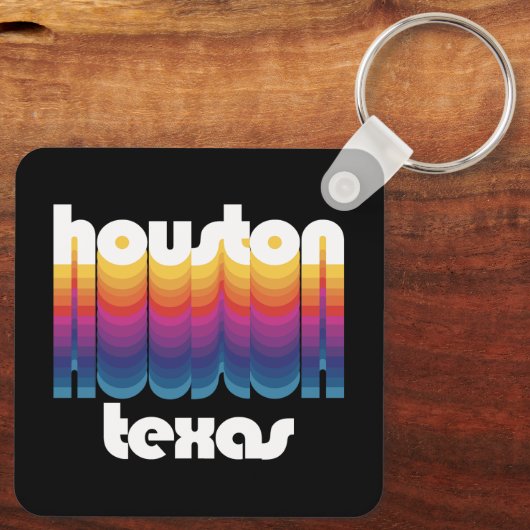Houston, Texas Sleutelhanger (Achterkant)