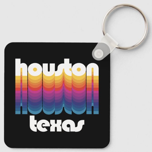 Houston, Texas Sleutelhanger (Achterkant)