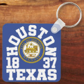 Houston, Texas Sleutelhanger (Achterkant)