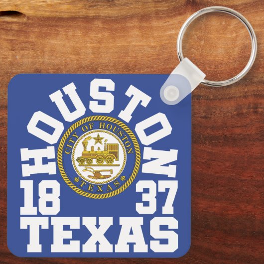 Houston, Texas Sleutelhanger (Achterkant)