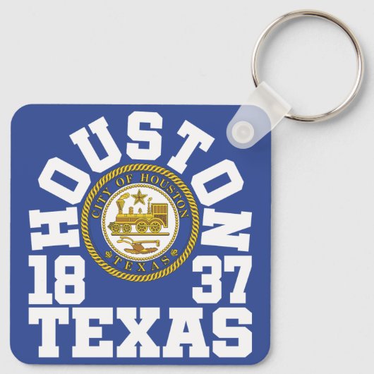 Houston, Texas Sleutelhanger (Achterkant)