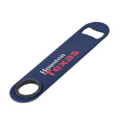 Houston, Texas Speed Bottle Opener Speed Flessenopener (Voorkant Gekanteld)