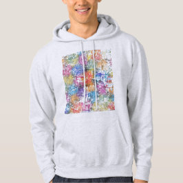 Houston Texas Stad Kaart Hoodie