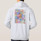 Houston Texas Stad Kaart Hoodie (Achterkant)