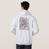 Houston Texas Stad Kaart Hoodie (Achterkant volledig)