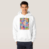 Houston Texas Stad Kaart Hoodie (Voorkant volledig)