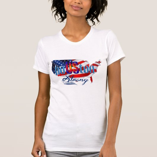 houston texas sterke orkaanoogst t-shirt (Voorkant)